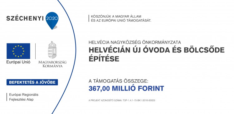 Helvécián Új Óvoda és Bölcsőde Építése